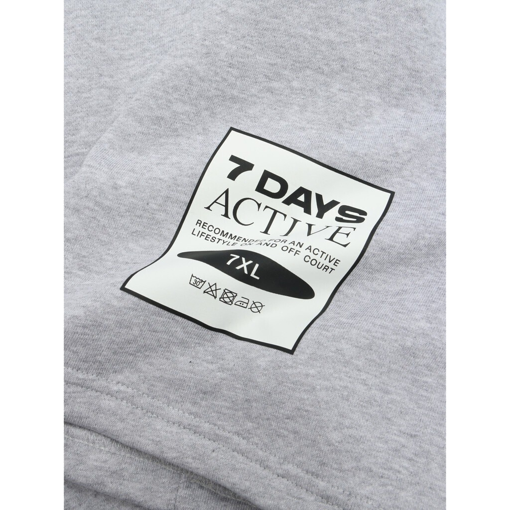 Short sleeve hoodie - Heather Grey